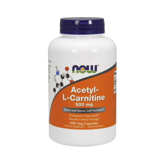 NOW FOODS ACETYL-L-CARNITINE 500MG - 200 VCAPS