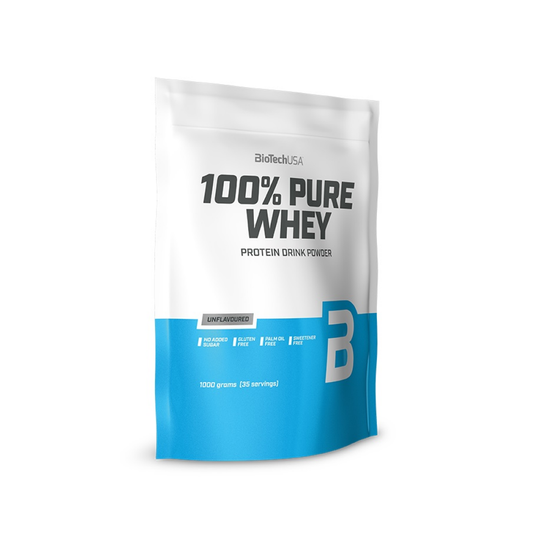 BIOTECHUSA 100% PURE WHEY UNFLAVOURED - 1000 GRAMS