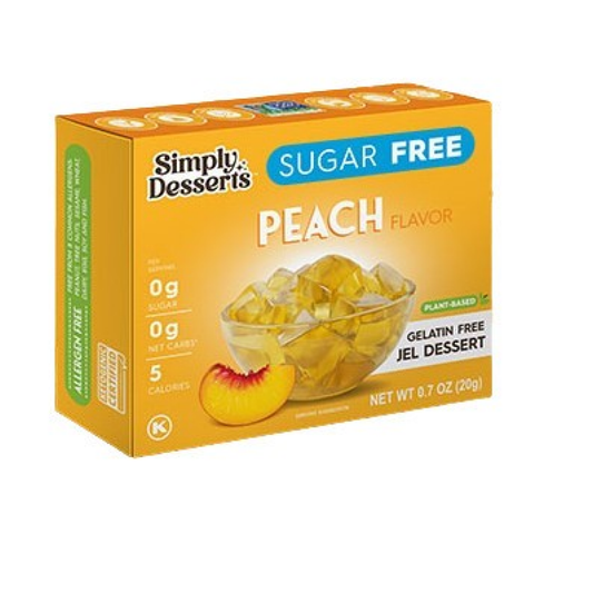 SIMPLY DELISH JEL DESSERT PEACH - 20 GRAMS