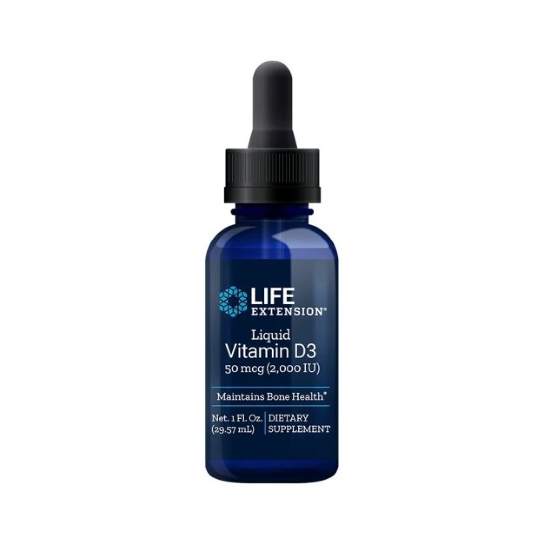 LIFE EXTENSION LIQUID VITAMIN D3 50MCG - 29 ML