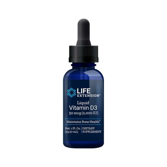 LIFE EXTENSION LIQUID VITAMIN D3 50MCG - 29 ML