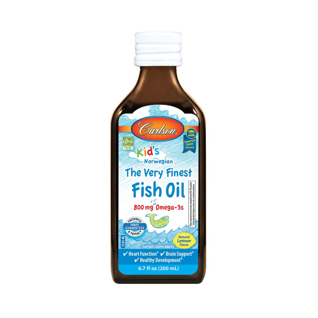 CARLSON LABS KID'S THE VERY FINEST FISH OIL 800MG LEMON - 200 ML