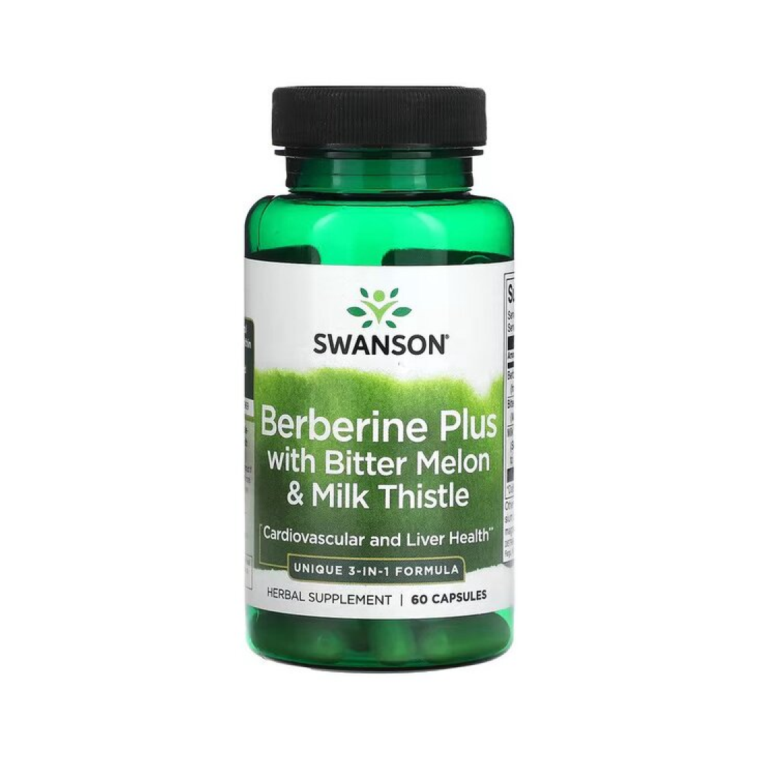 SWANSON BERBERINE PLUS WITH BITTER MELON & MILK THISTLE - 60 CAPS