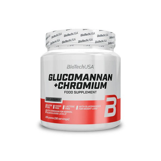 BIOTECHUSA GLUCOMANNAN + CHROMIUM - 225 GRAMS