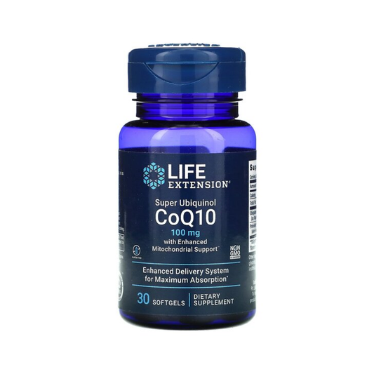 LIFE EXTENSION SUPER UBIQUINOL COQ10 WITH ENHANCED MITOCHONDRIAL SUPPORT 100MG - 30 SOFTGELS