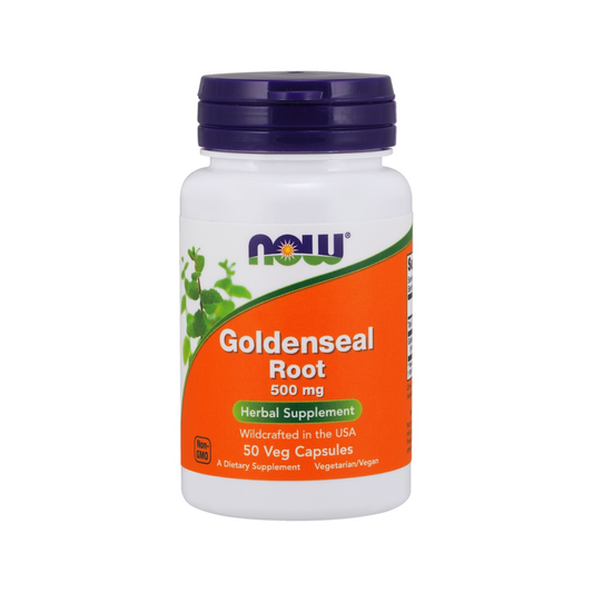 NOW FOODS GOLDENSEAL ROOT 500MG - 50 VCAPS