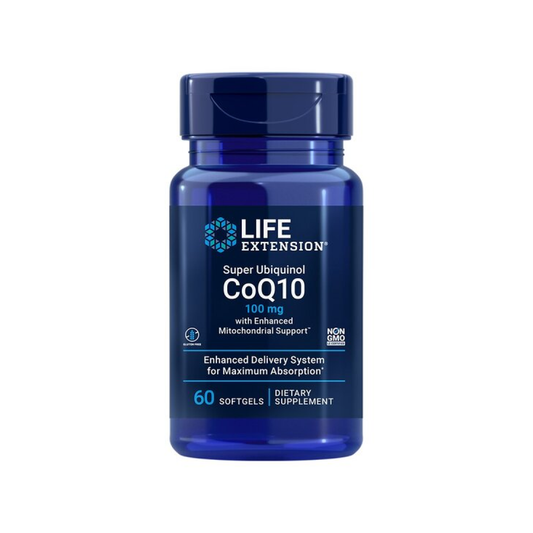 LIFE EXTENSION SUPER UBIQUINOL COQ10 WITH ENHANCED MITOCHONDRIAL SUPPORT 100MG - 60 SOFTGELS