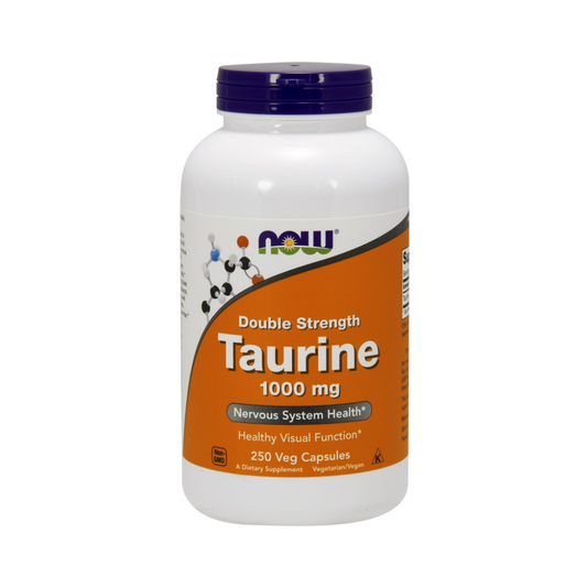 NOW FOODS TAURINE 1000MG DOUBLE STRENGTH - 250 VCAPS