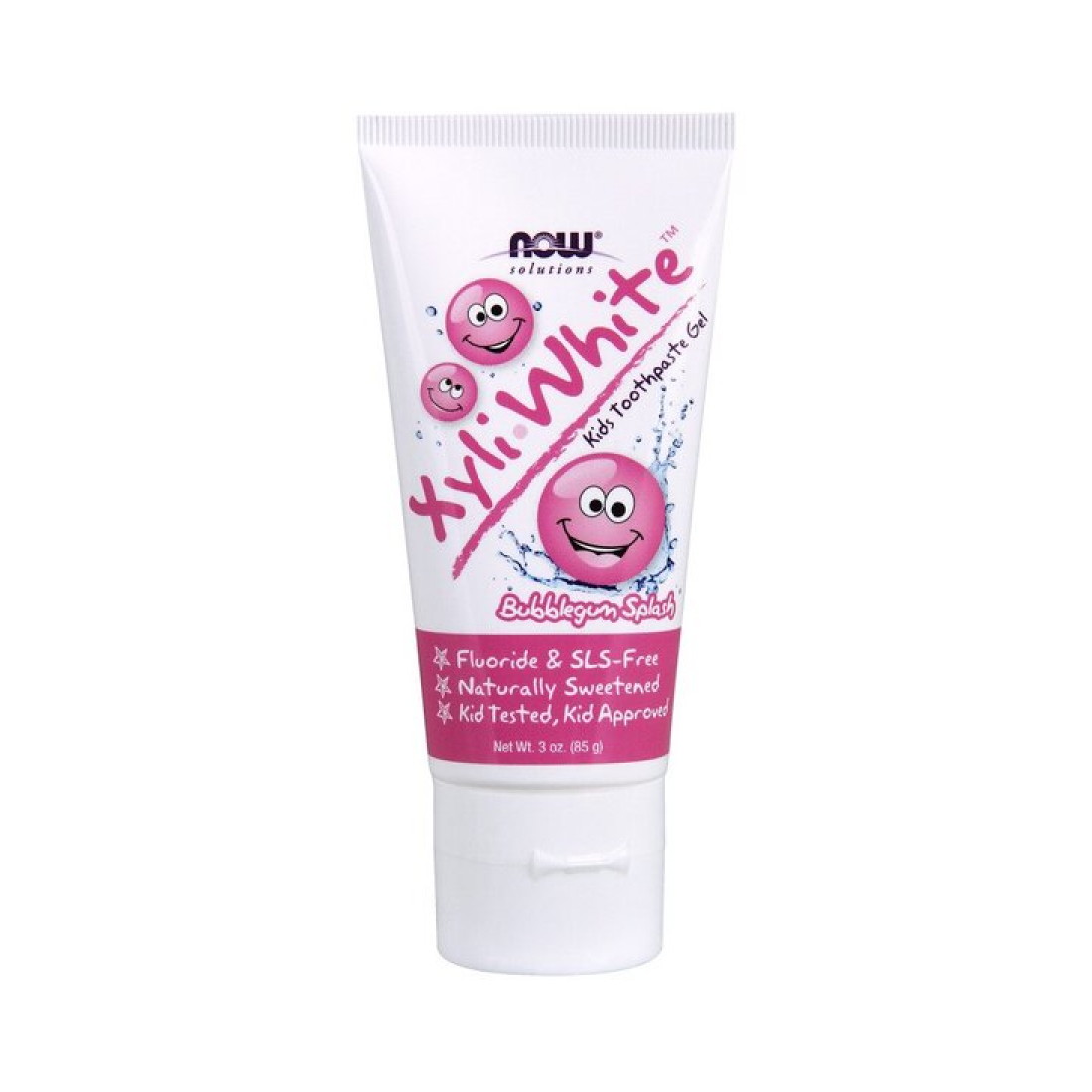 NOW FOODS XYLIWHITE KIDS BUBBLEGUM SPLASH - 85 GRAMS