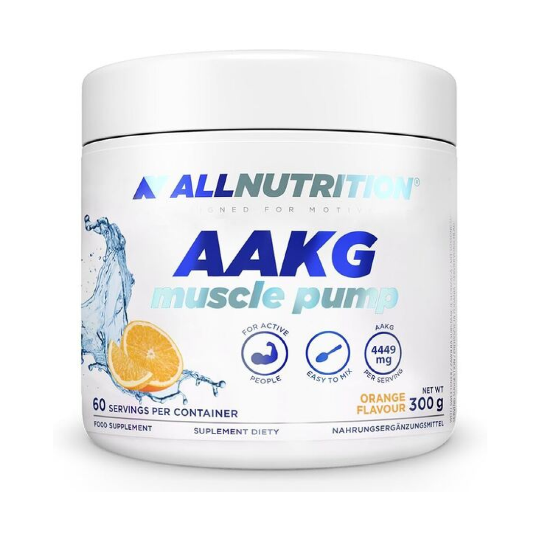 ALLNUTRITION AAKG MUSCLE PUMP ORANGE - 300 GRAMS