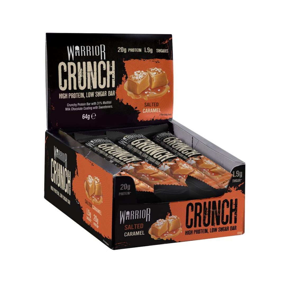 WARRIOR CRUNCH BAR SALTED CARAMEL - 12 BARS