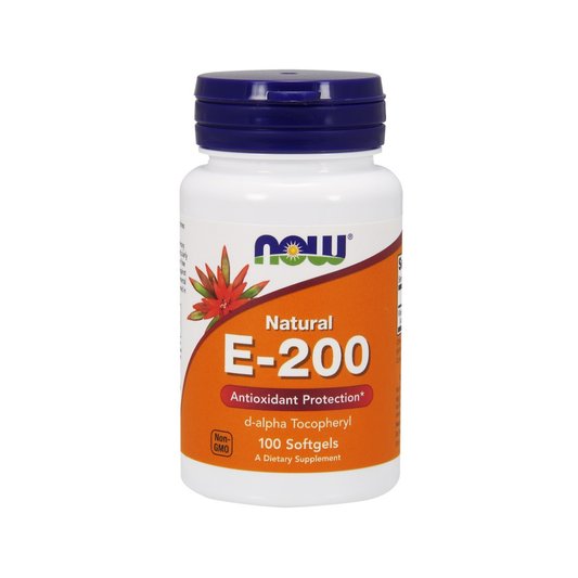 NOW FOODS VITAMIN E-200 NATURAL - 100 SOFTGELS