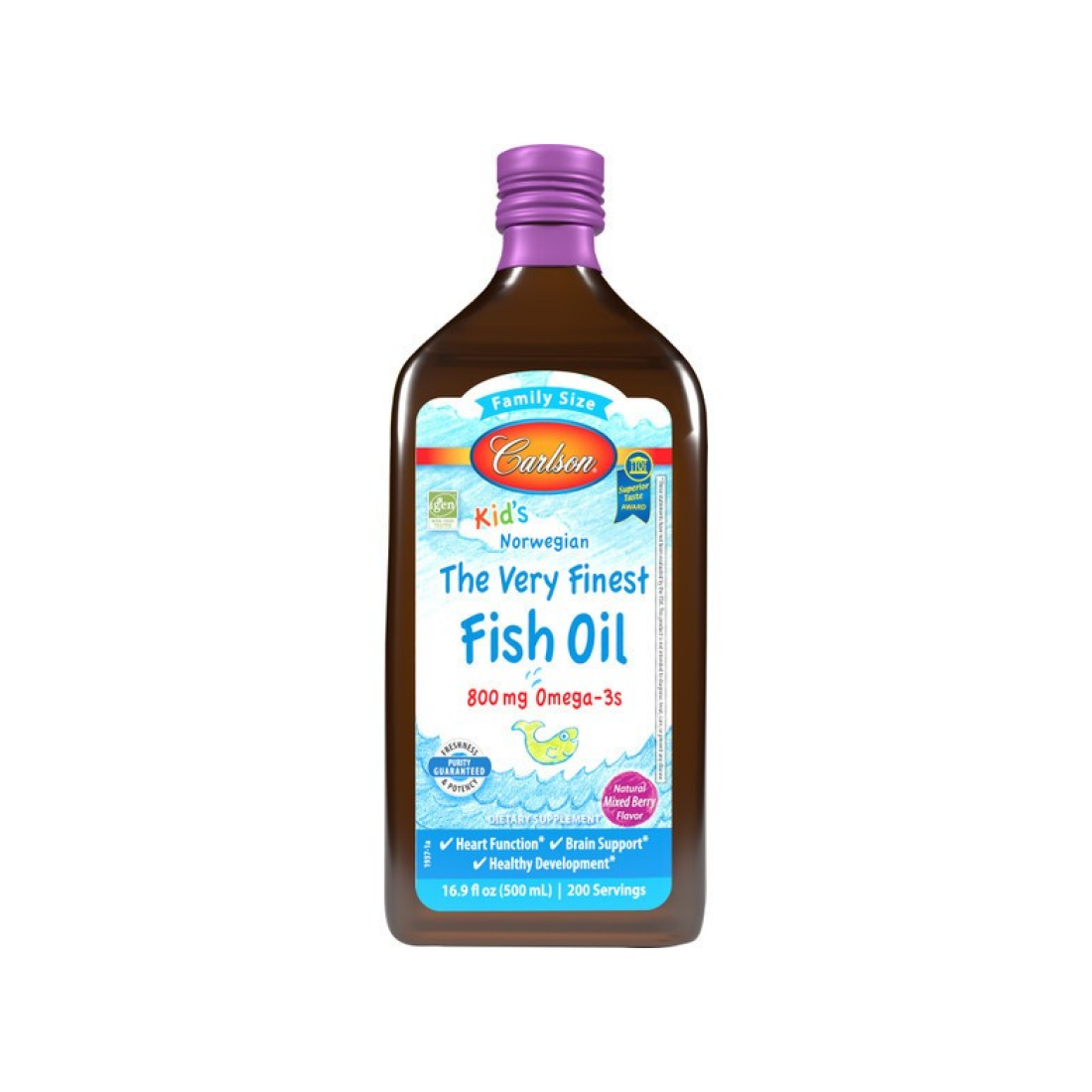 CARLSON LABS KID'S THE VERY FINEST FISH OIL 800MG MIXED BERRY - 500 ML