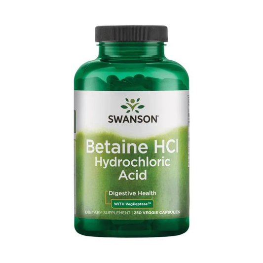 SWANSON BETAINE HCL HYDROCHLORIC ACID - 250 VCAPS