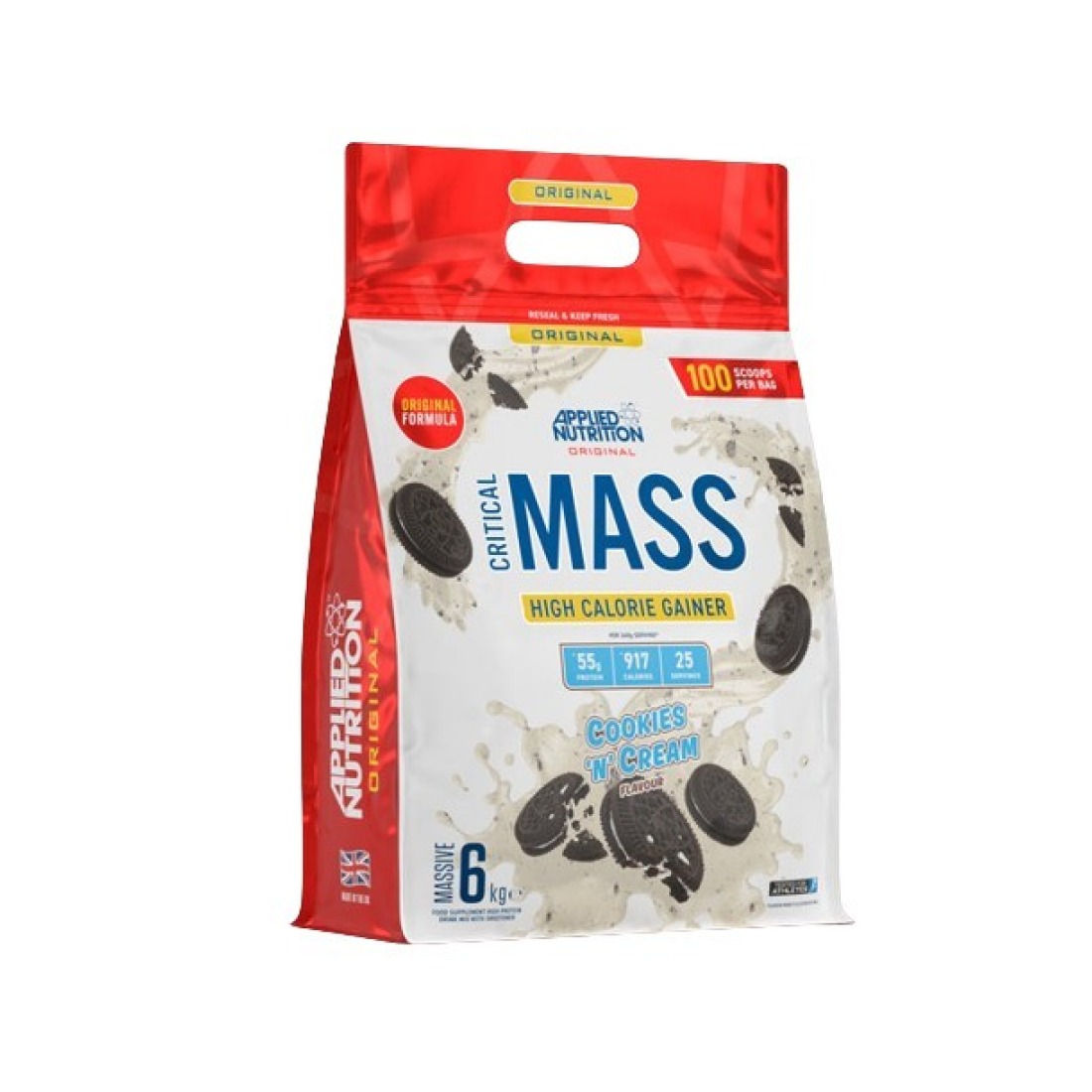 APPLIED NUTRITION CRITICAL MASS - ORIGINAL COOKIES 'N' CREAM - 6000 GRAMS