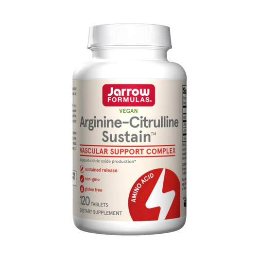 JARROW FORMULAS ARGININE-CITRULLINE SUSTAIN - 120 TABLETS