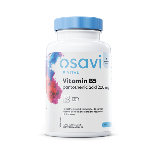 OSAVI VITAMIN B5 PANTOTHENIC ACID 200MG - 180 VEGAN CAPS