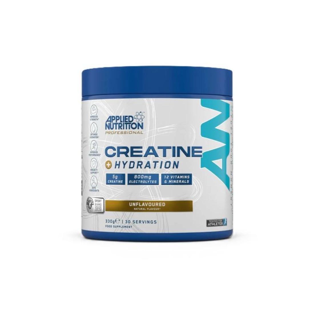 APPLIED NUTRITION CREATINE + HYDRATION UNFLAVOURED - 330 GRAMS