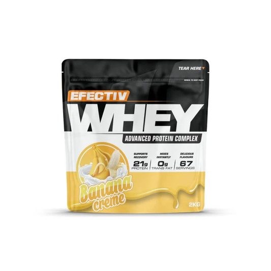 EFECTIV NUTRITION WHEY PROTEIN BANANA CREME - 2000 GRAMS