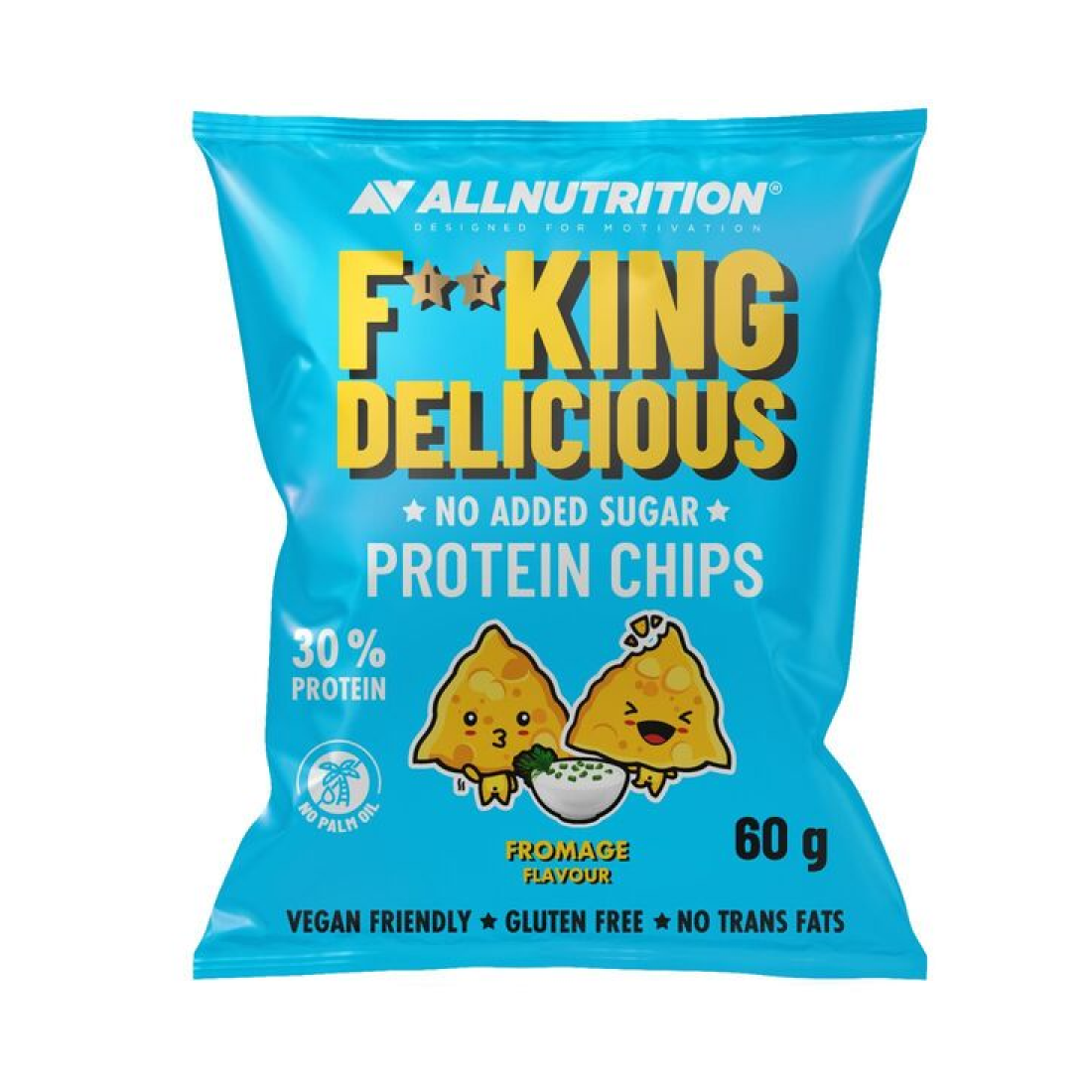 ALLNUTRITION FITKING DELICIOUS PROTEIN CHIPS FROMAGE - 60 GRAMS