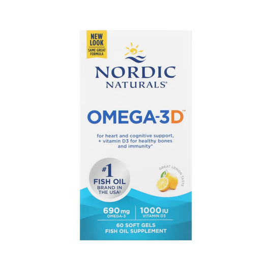 NORDIC NATURALS OMEGA-3D 690MG LEMON - 60 SOFTGELS