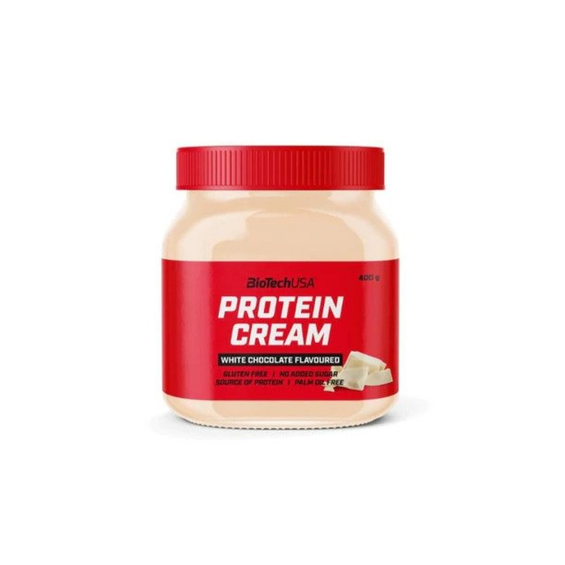 BIOTECHUSA PROTEIN CREAM WHITE CHOCOLATE - 400 GRAMS