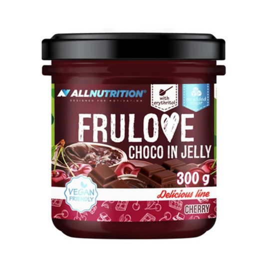 ALLNUTRITION FRULOVE CHOCO IN JELLY CHERRY - 300 GRAMS