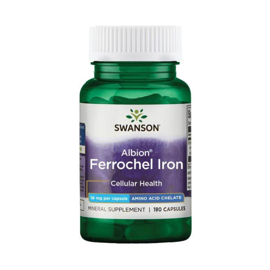 SWANSON ALBION FERROCHEL IRON 18MG - 180 CAPS