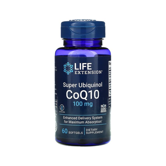 LIFE EXTENSION SUPER UBIQUINOL COQ10 100MG - 60 SOFTGELS