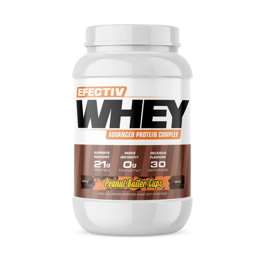 EFECTIV NUTRITION WHEY PROTEIN PEANUT BUTTER CUPS - 900 GRAMS