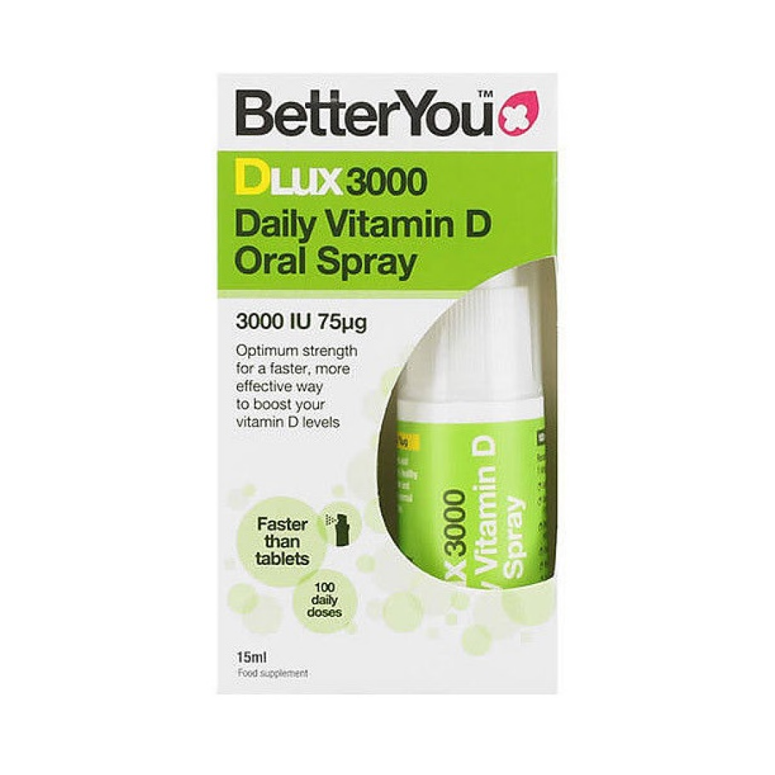 BETTERYOU D3000 DAILY VITAMIN D ORAL SPRAY - 15 ML