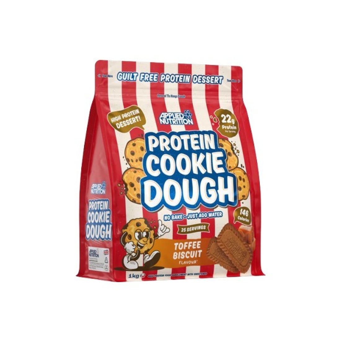 APPLIED NUTRITION PROTEIN COOKIE DOUGH DESSERT TOFFEE BISCUIT - 1000 GRAMS