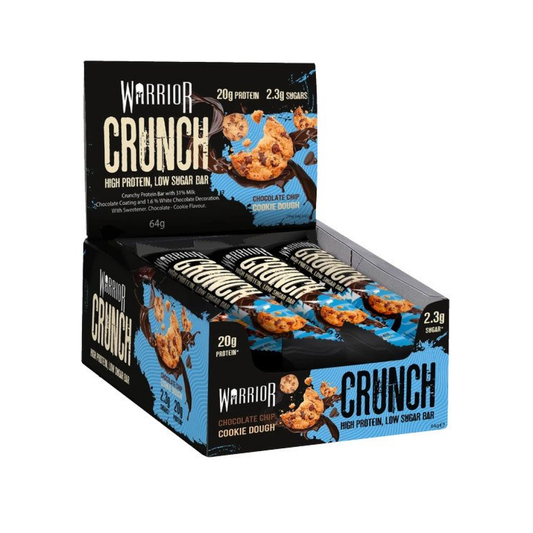 WARRIOR CRUNCH BAR CHOCOLATE CHIP COOKIE DOUGH - 12 BARS