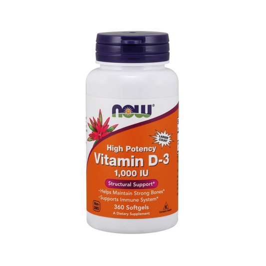 NOW FOODS VITAMIN D-3 1000 IU - 360 SOFTGELS