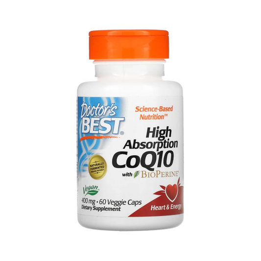 DOCTOR'S BEST HIGH ABSORPTION COQ10 WITH BIOPERINE 400MG - 60 VCAPS