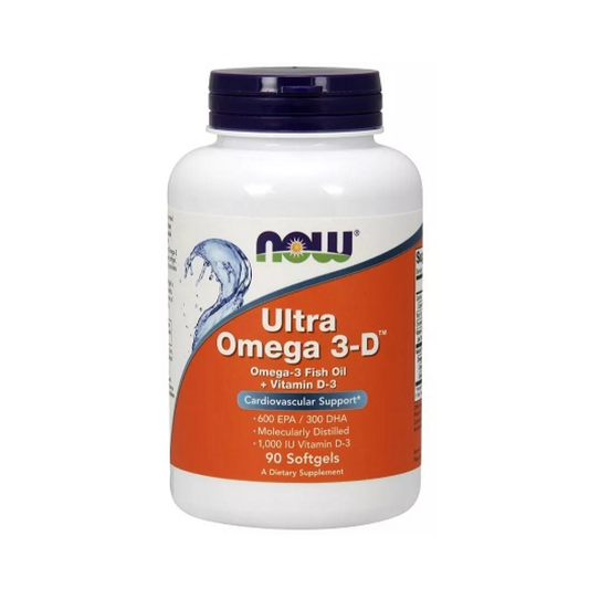 NOW FOODS ULTRA OMEGA 3-D WITH VITAMIN D-3 - 90 SOFTGELS