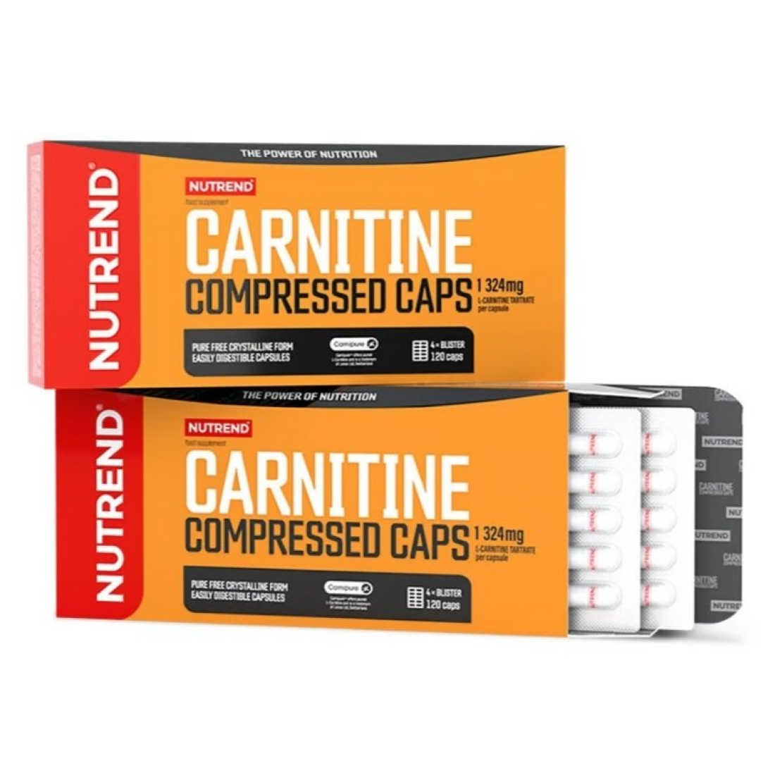 NUTREND CARNITINE COMPRESSED CAPS - 120 CAPS