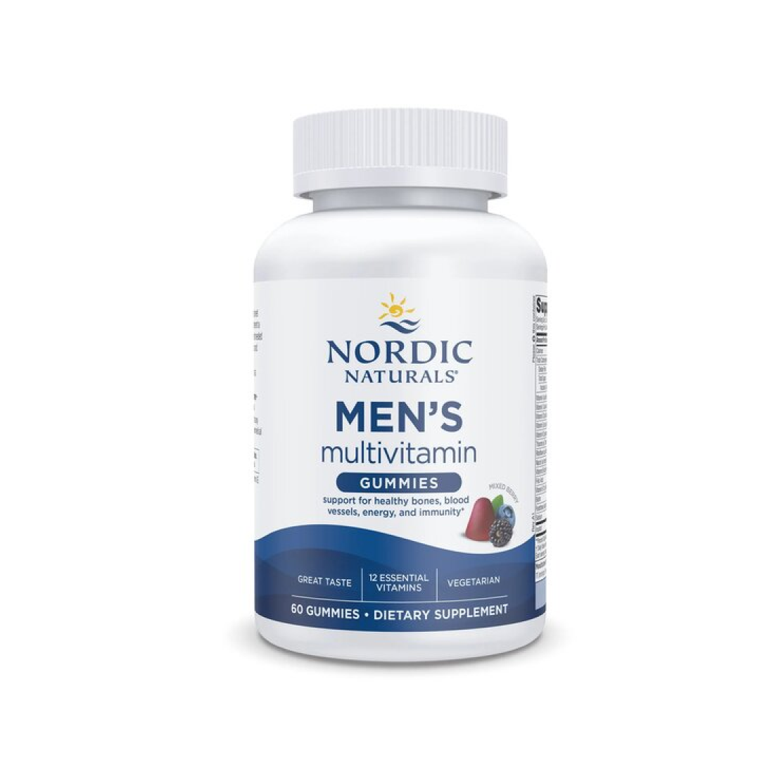 NORDIC NATURALS MEN'S MULTIVITAMIN GUMMIES MIXED BERRY - 60 GUMMIES
