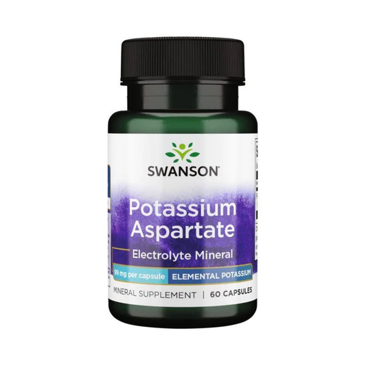 SWANSON POTASSIUM ASPARTATE 99MG - 60 CAPS