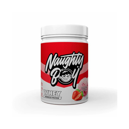 NAUGHTY BOY ADVANCED WHEY STRAWBERRY MILKSHAKE - 900 GRAMS