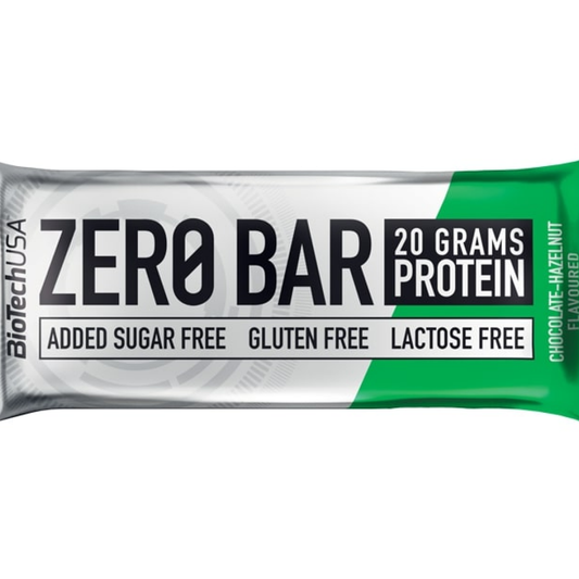 BIOTECHUSA ZERO BAR CHOCOLATE-HAZELNUT - 20 X 50G