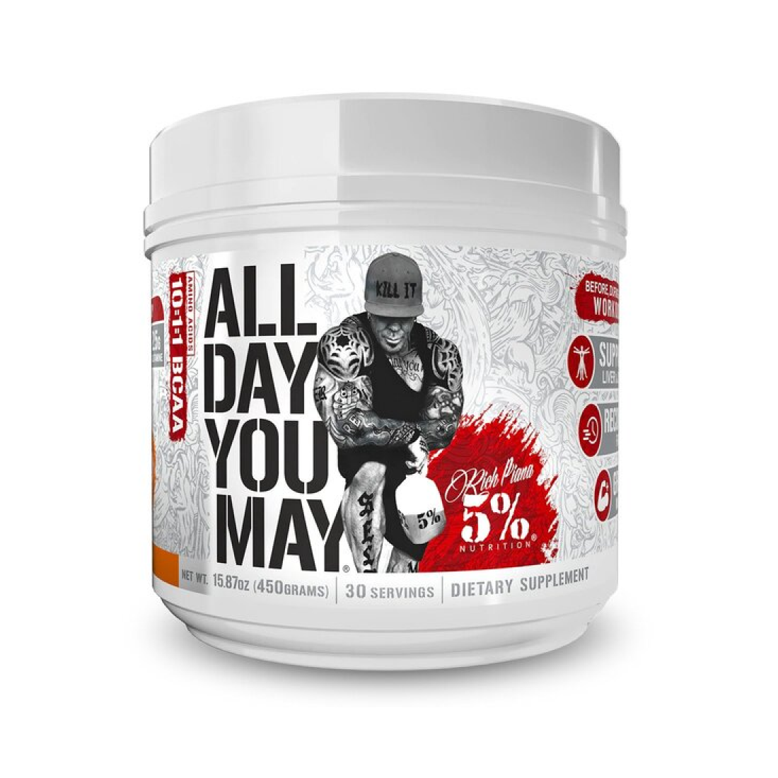 5% NUTRITION ALLDAYYOUMAY - LEGENDARY SERIES PUSH POP - 450 GRAMS