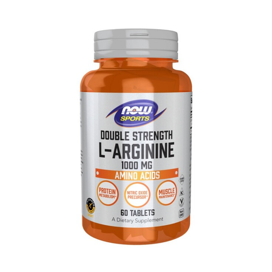 NOW FOODS L-ARGININE 1000MG - 60 TABLETS