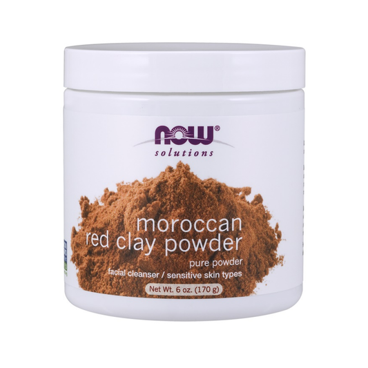 NOW FOODS RED CLAY POWDER MOROCCAN - 170 GRAMS