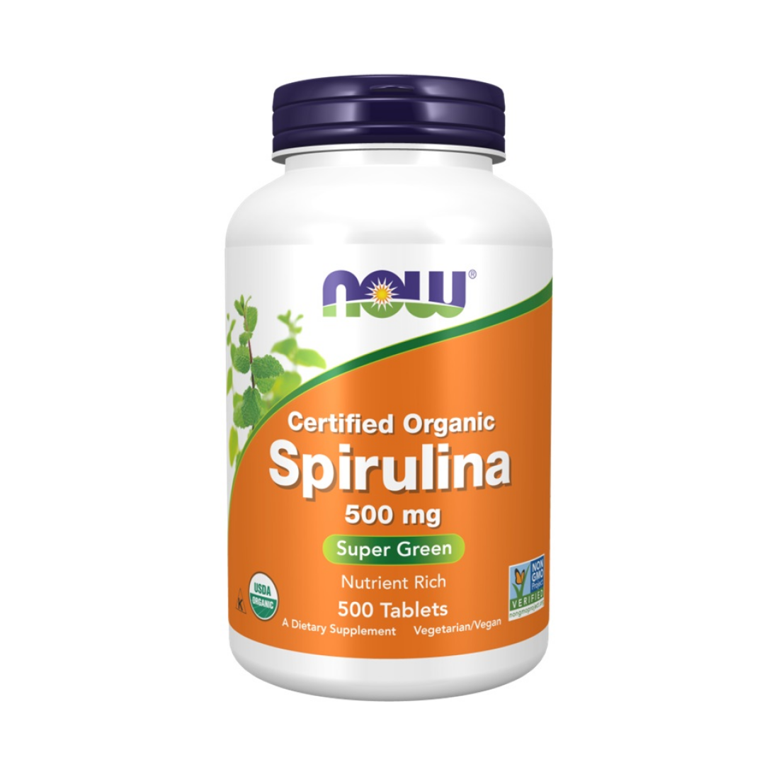 NOW FOODS SPIRULINA 500MG - 500 TABLETS