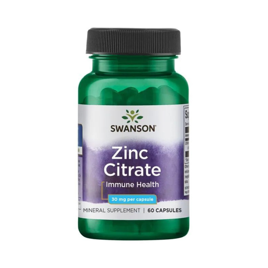 SWANSON ZINC CITRATE 30MG - 60 CAPS