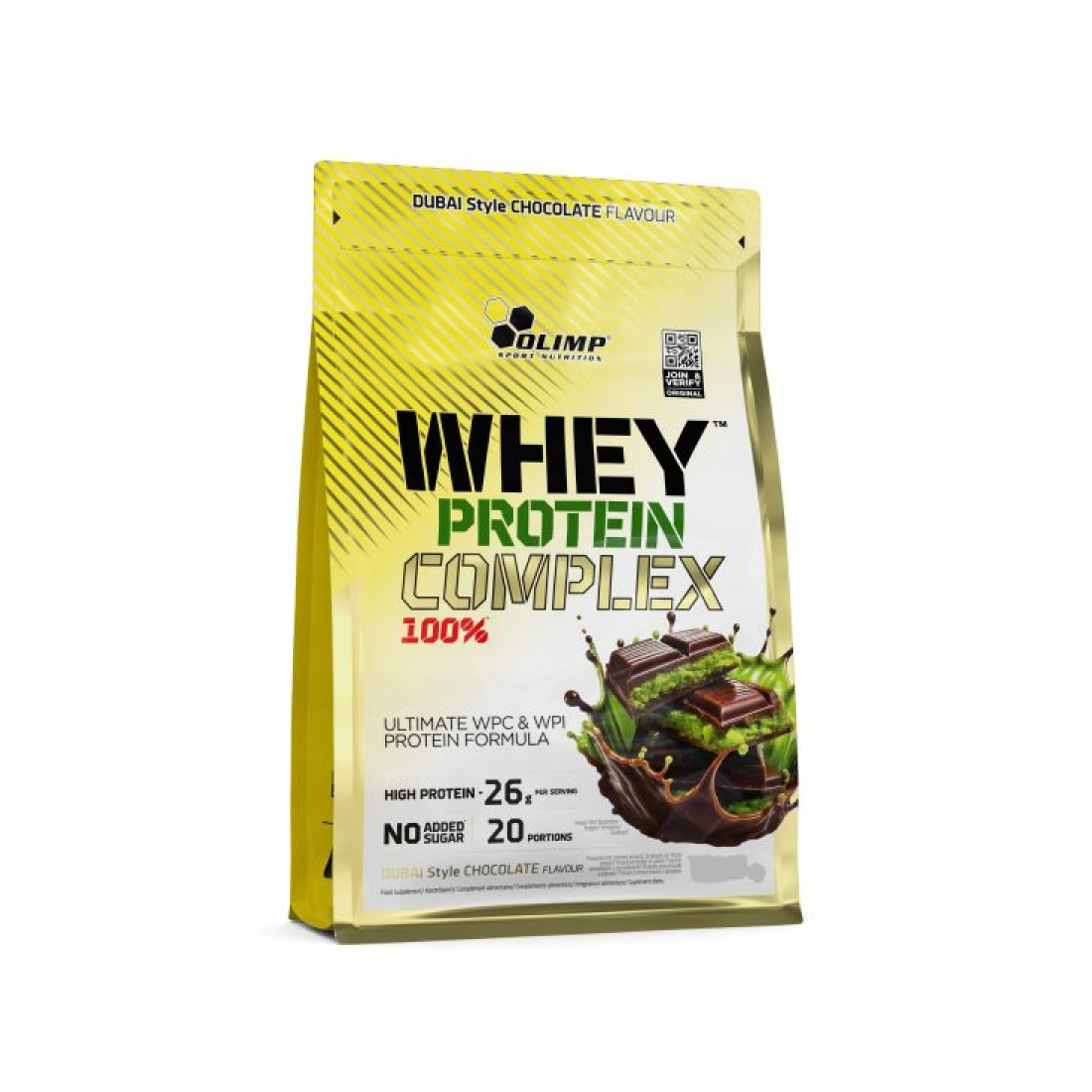 OLIMP NUTRITION WHEY PROTEIN COMPLEX 100% DUBAI STYLE CHOCOLATE - 600 GRAMS