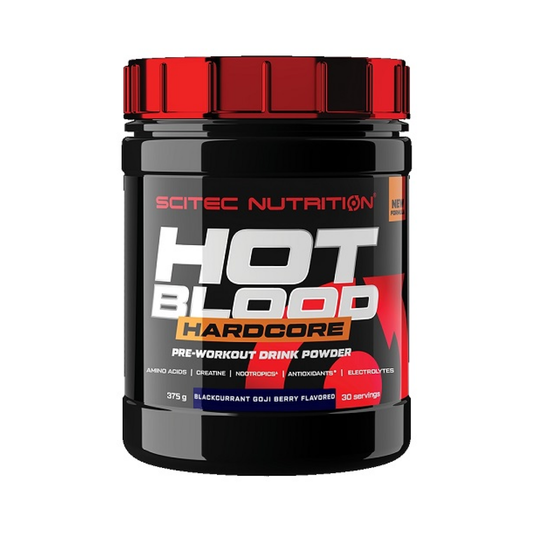 SCITEC HOT BLOOD HARDCORE BLACKCURRANT GOJI BERRY - 375 GRAMS