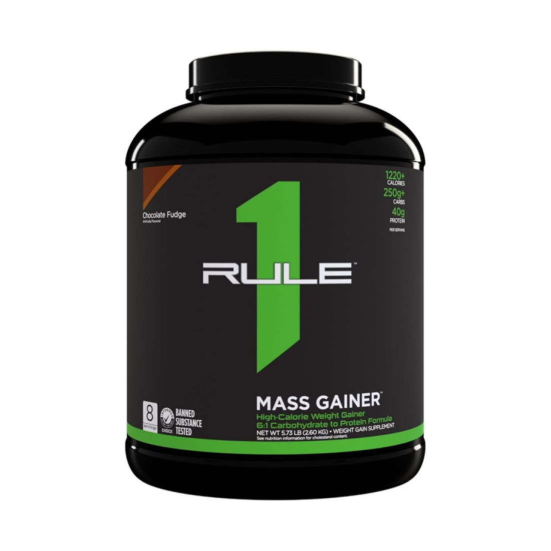 RULE ONE MASS GAINER CHOCOLATE FUDGE - 2600 GRAMS