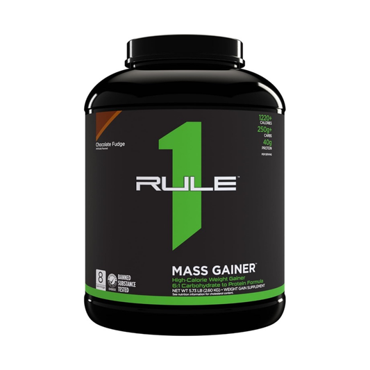 RULE ONE MASS GAINER CHOCOLATE FUDGE - 2600 GRAMS